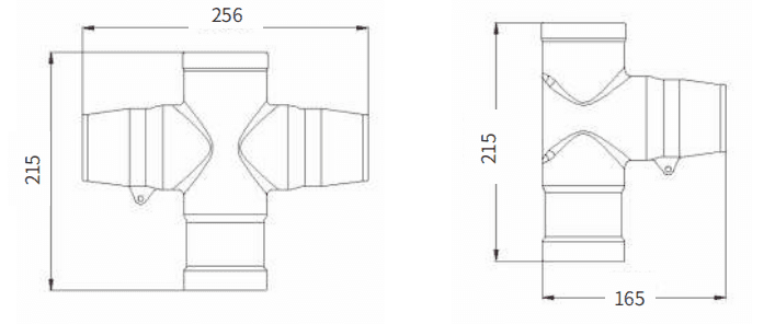 Geschirmt (ungeschirmt) Oben aufgeweitete Stromschiene